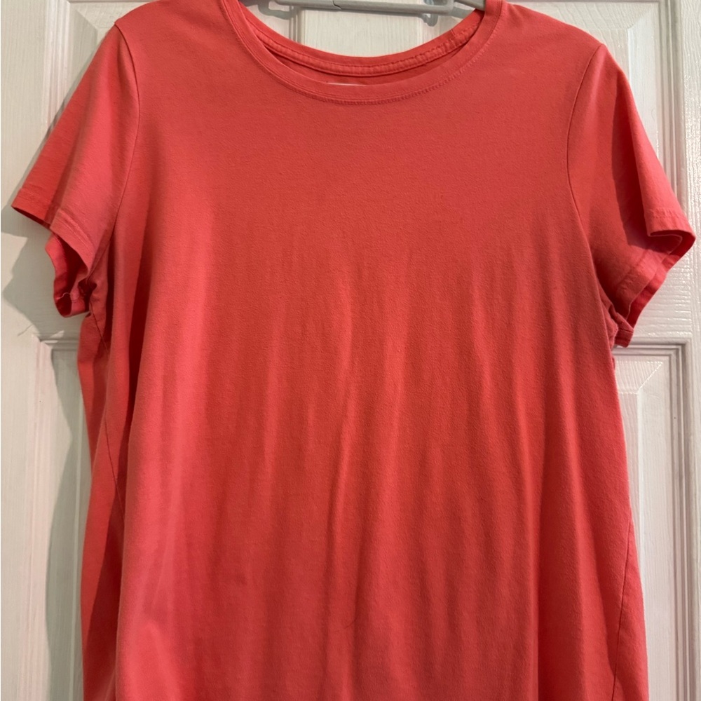 Faded Glory Coral Short-Sleeve Crewneck Tee